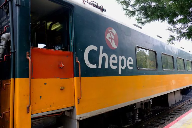 Mexiko Bahnreise Chepe Lokomotive