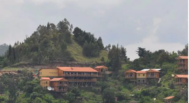 Ruanda Reisen Lake Kivu Cormoran Lodge aussen