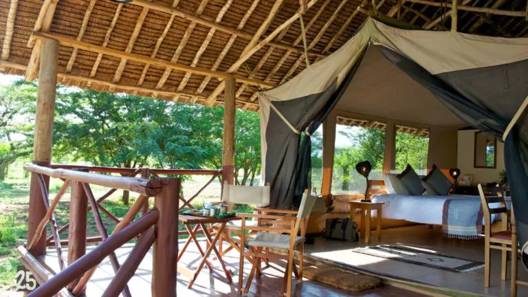 Kenia Safari Voyager Ziwani Camp Zelt