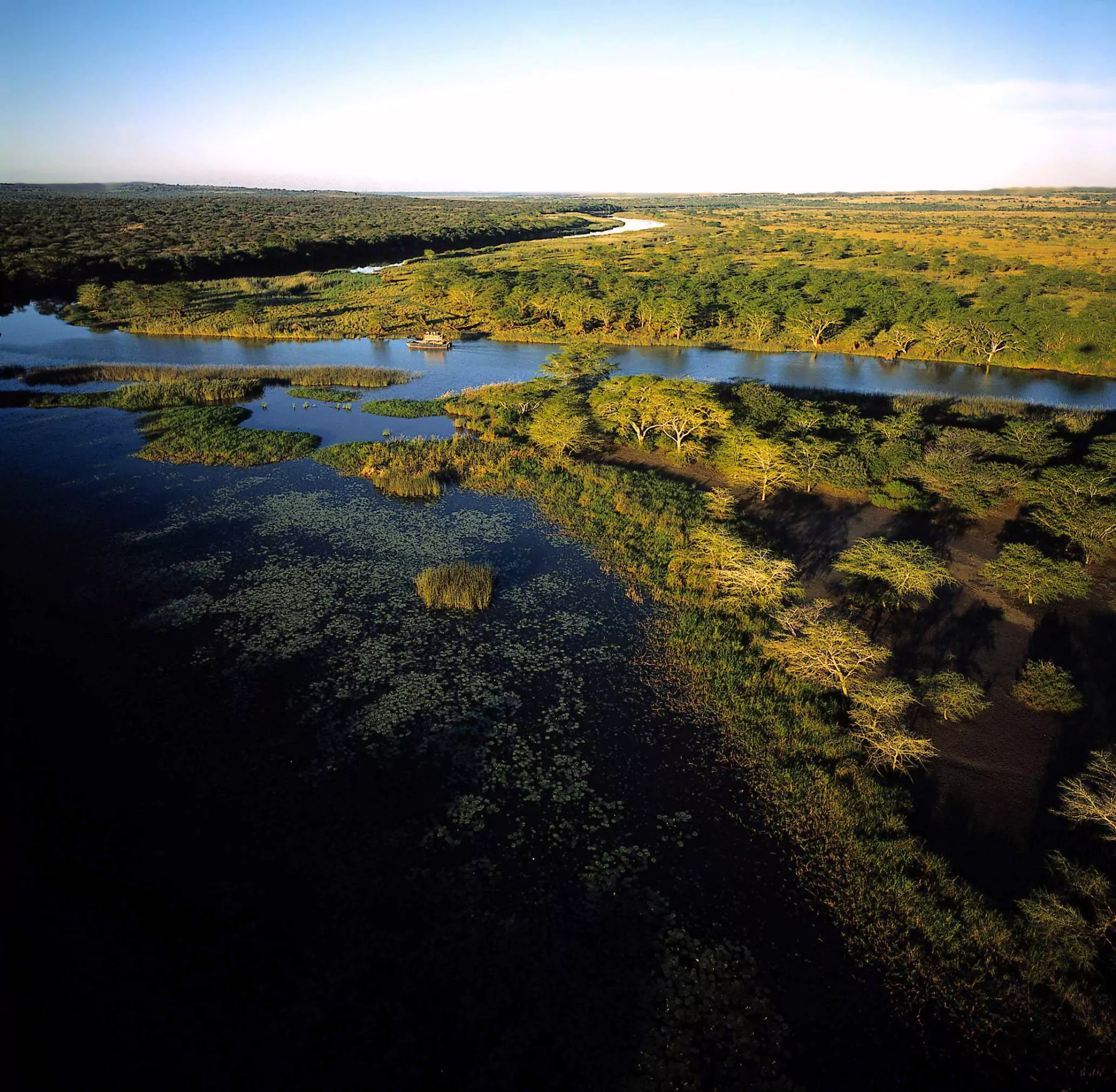 Botswana Safari Okavango Delta okavango luftbild
