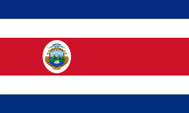 Costa Rica Rundreisen Flagge
