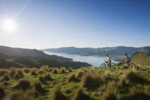 Neuseeland Rundreisen Christchurch radfahren durch Port Hills
