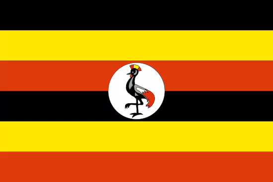 Uganda Rundreisen Flagge