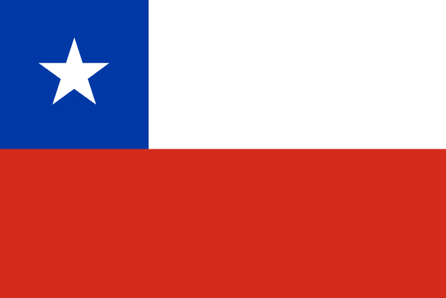 Chile Reise Flagge