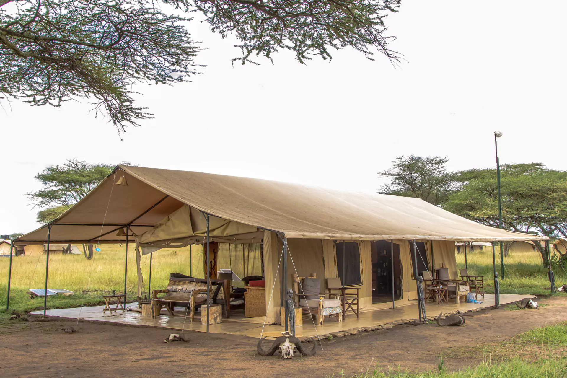 Tansania Safari Serengeti Mawe Camp Zelt Landschaft