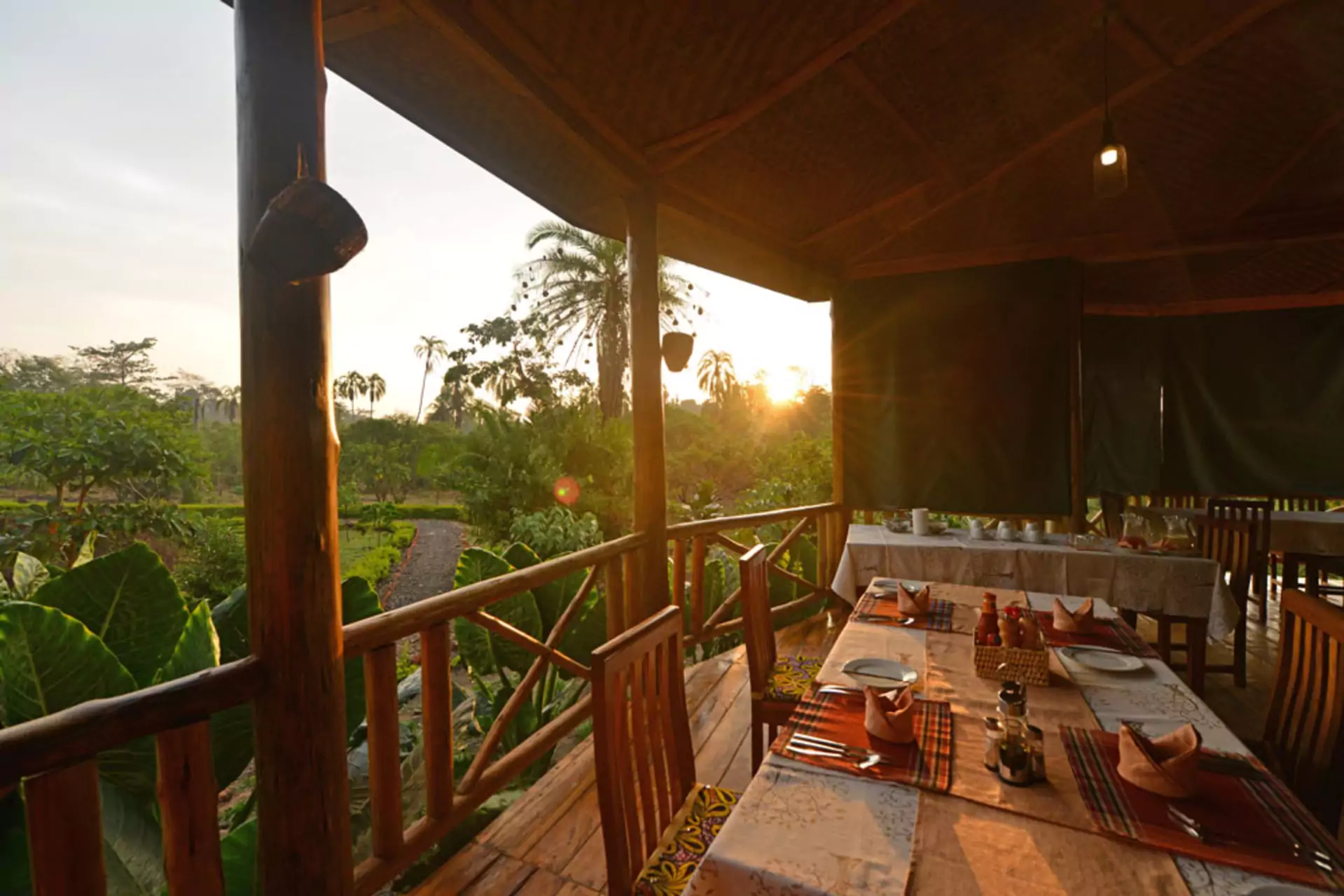 Uganda Rundreise Hoima Bugoma Jungle Lodge Aussicht