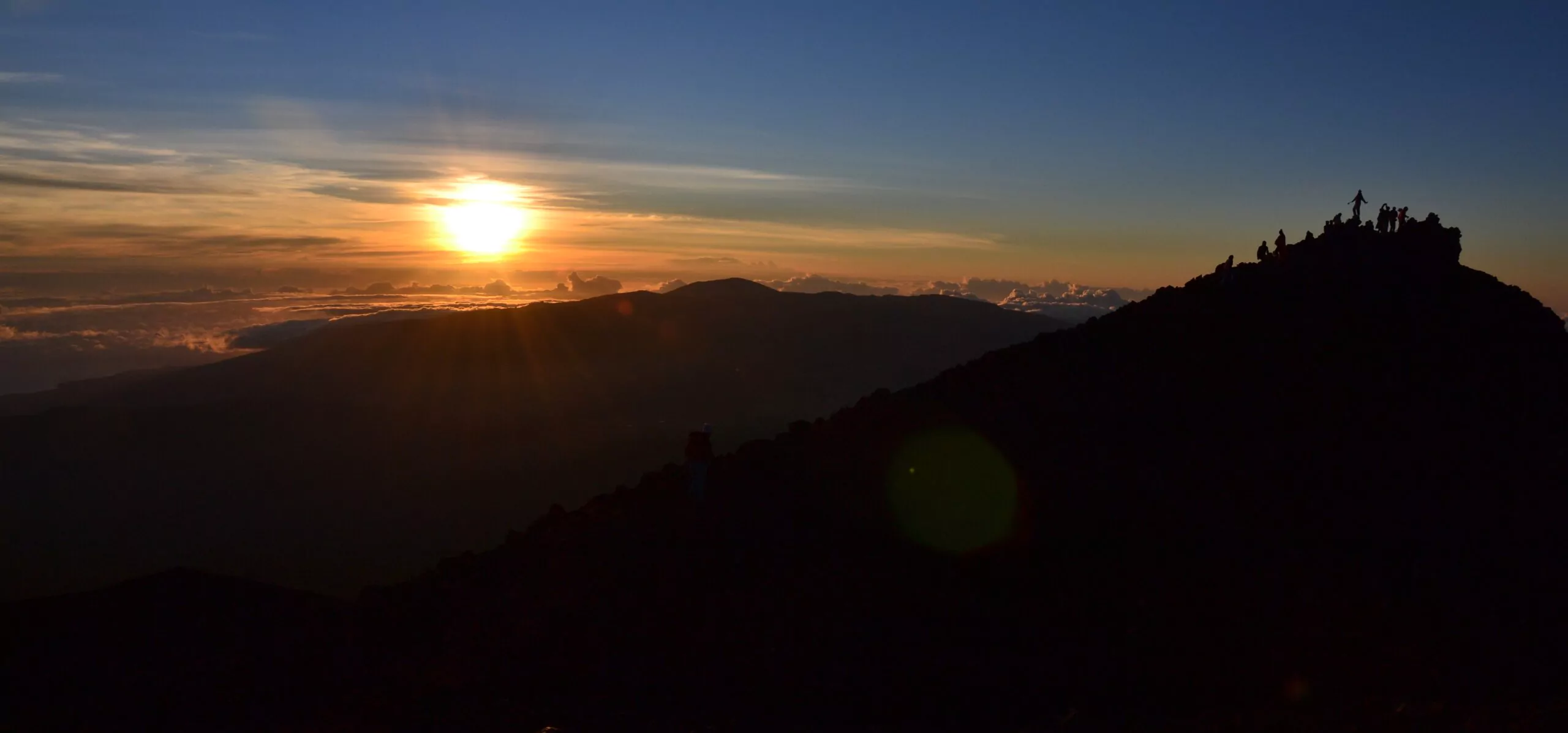 La Reunion Rundreise Piton im Sonnenuntergang